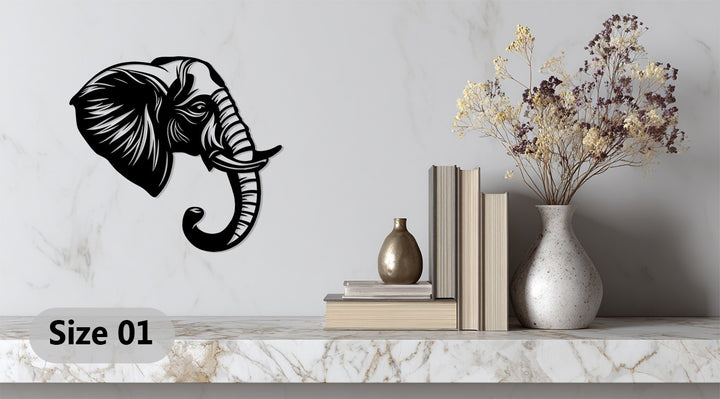 Modern animal silhouette metal artwork for living room décor