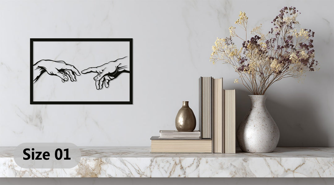 Creation Hands Metal Wall Art – Inspired Sacred Design
