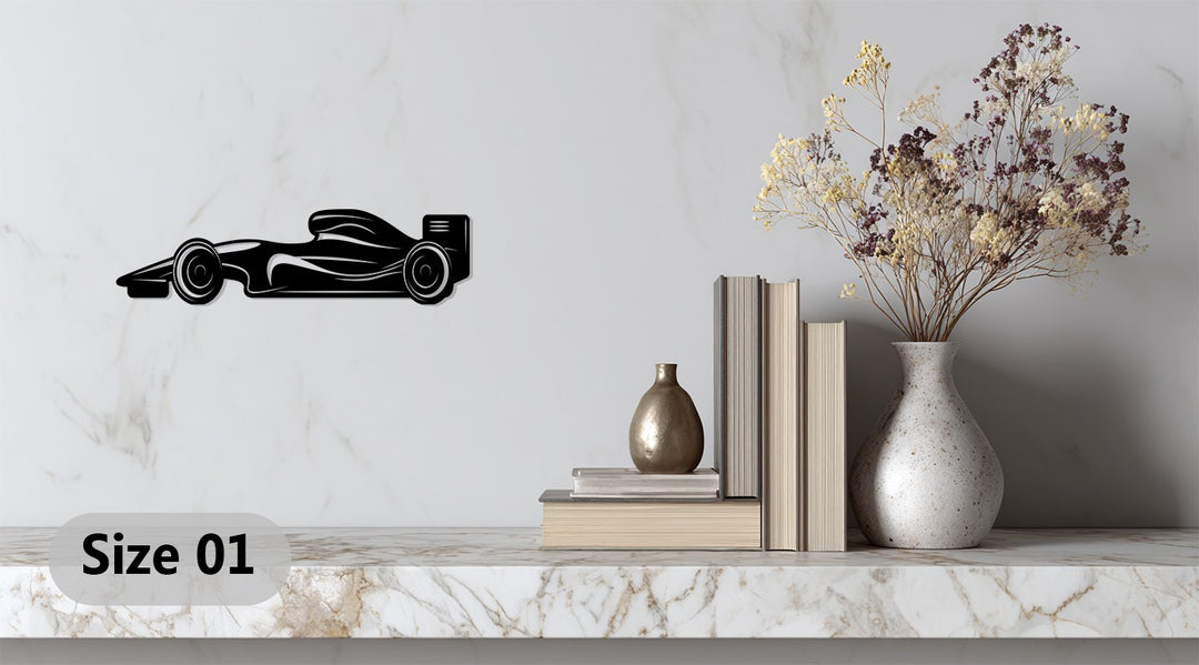 فيلوسيتي درايف - سيارة سباق فورمولا فن جداري معدني