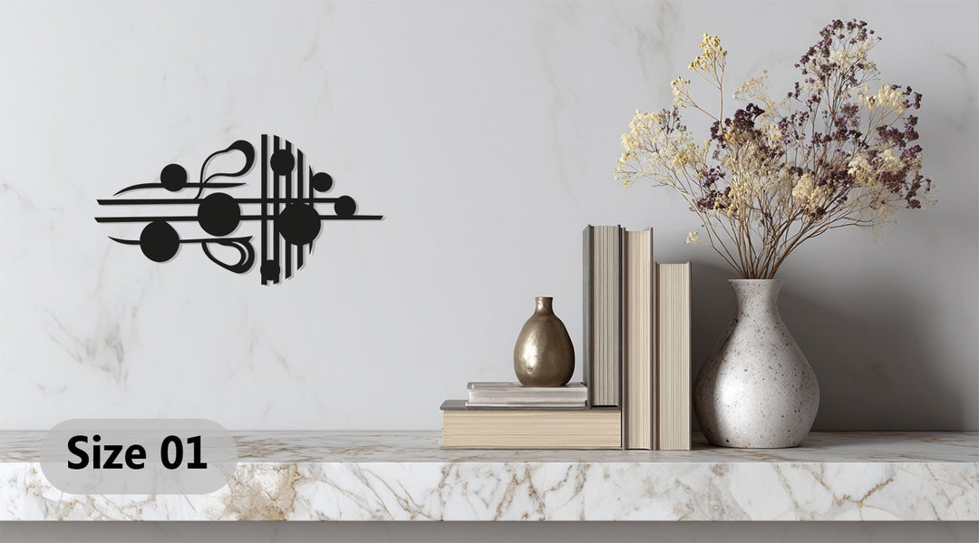 Musical Notes Metal Wall Art – Modern Black Music Decor