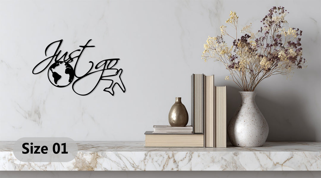 World globe metal wall art