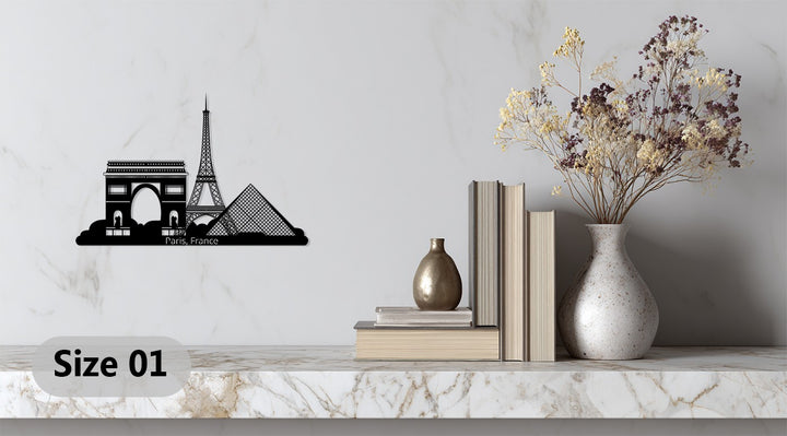 Arc de Triomphe metal wall art Paris