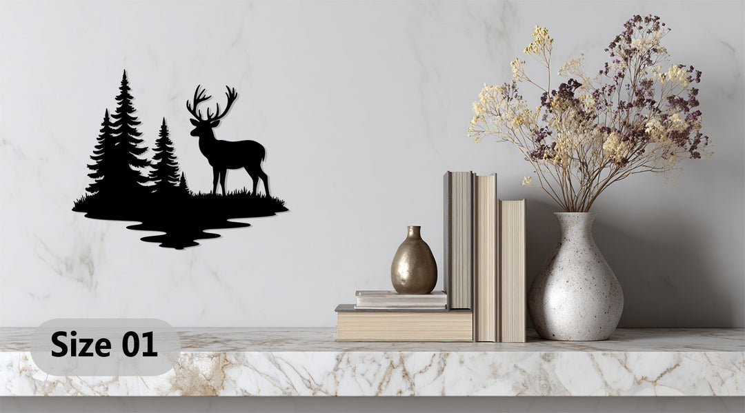 Rustic nature-inspired wildlife wall décor