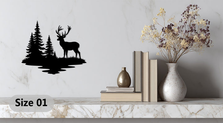 Rustic nature-inspired wildlife wall décor