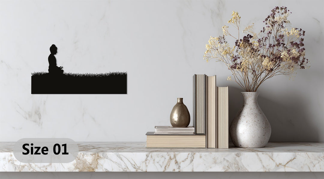 Meditating Buddha – Tranquil Zen Metal Wall Art