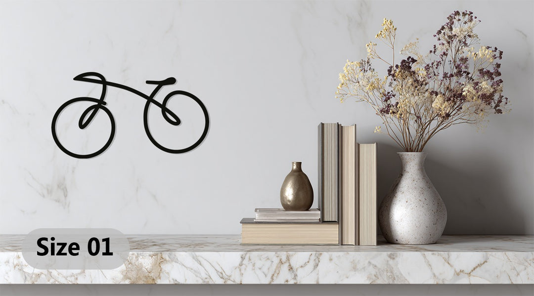 Minimal Bicycle – Modern Metal Wall Art