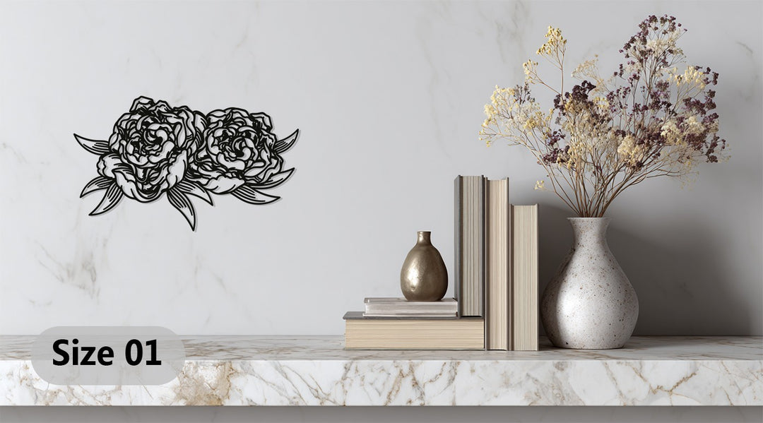 Blooming Roses – Elegant Floral Metal Wall Art