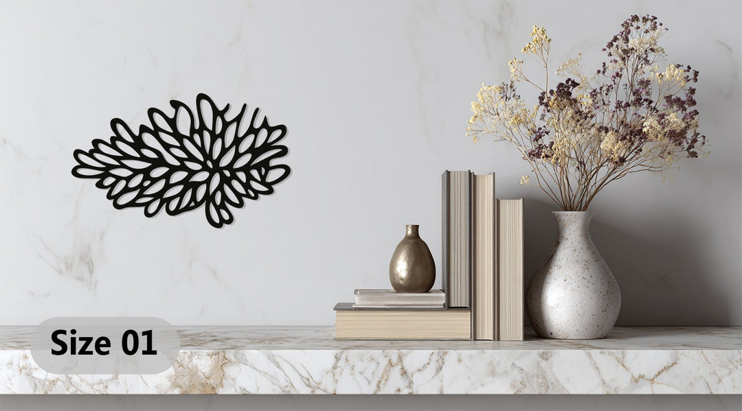 Flowing Coral Pattern – Abstract Ocean Inspired Metal Wall Art
