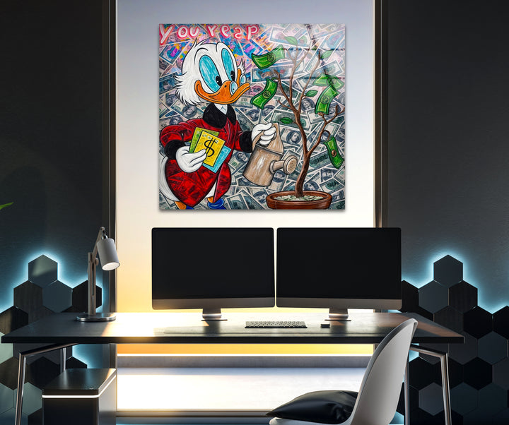 You Reap What You Sow Glass Wall Art
