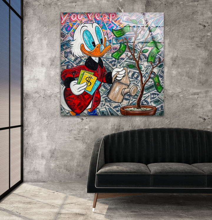 You Reap What You Sow Glass Wall Art