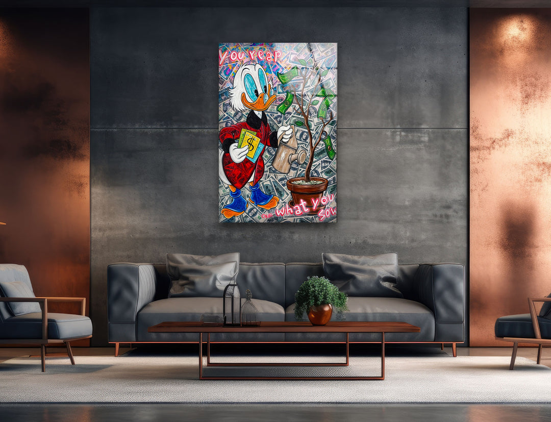 You Reap What You Sow Glass Wall Art