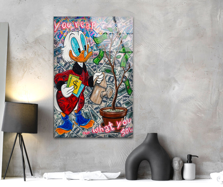 You Reap What You Sow Glass Wall Art