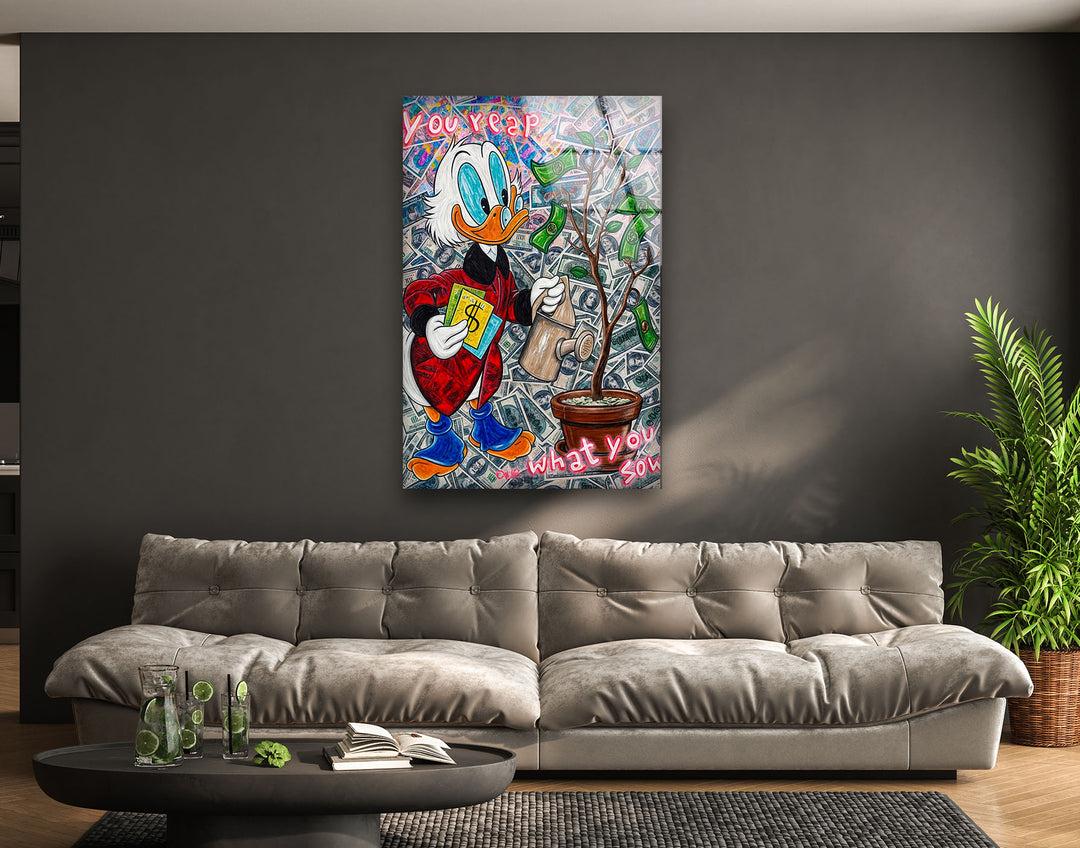 You Reap What You Sow Glass Wall Art