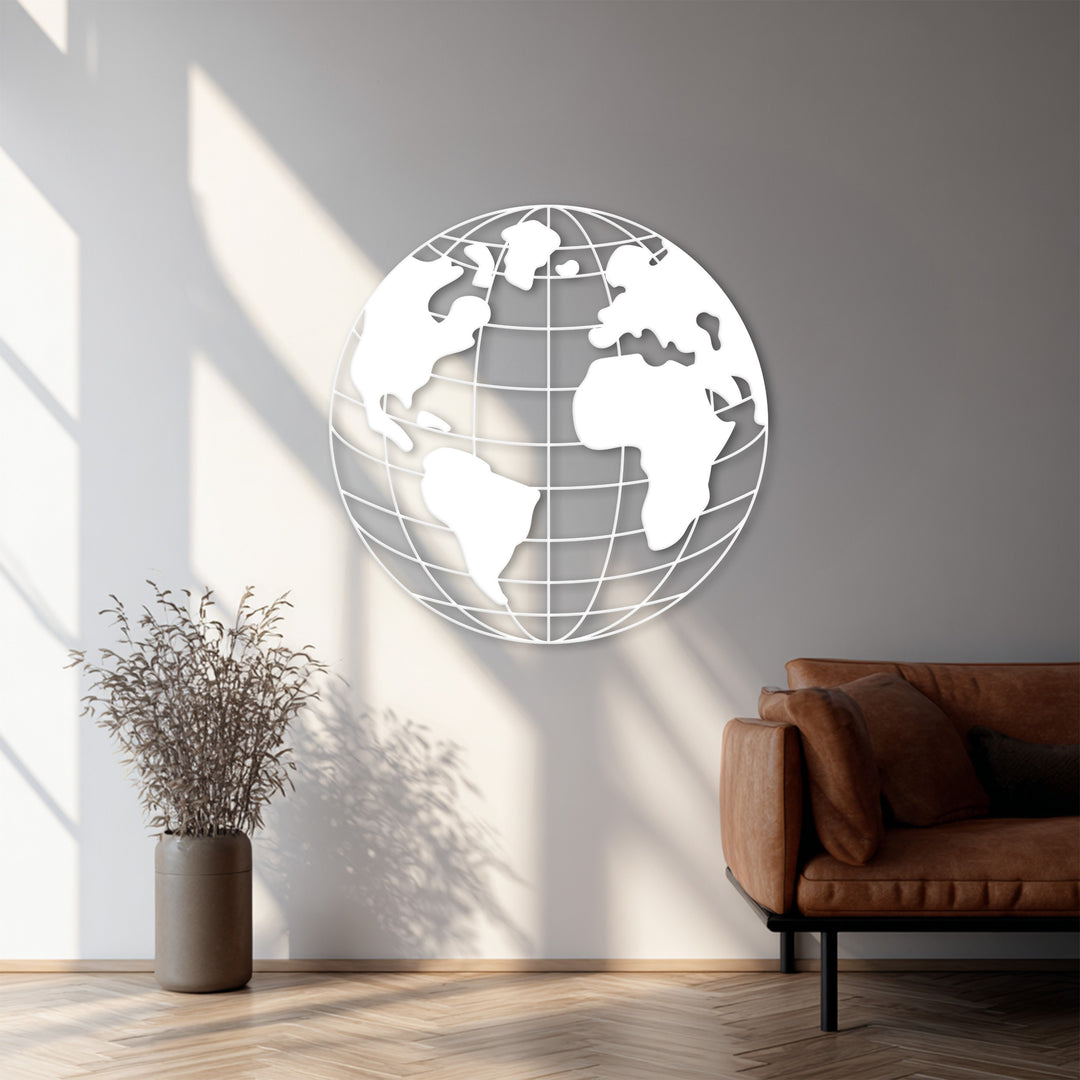 Travel themed earth wall decor
