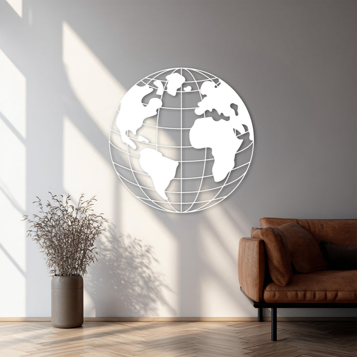Travel themed earth wall decor