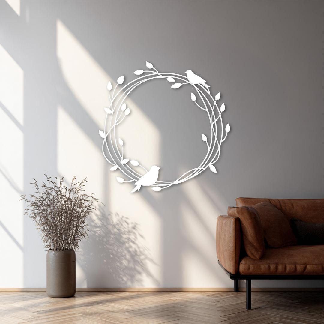 أغصان هامسة - بيرد آند فاين فن جداري معدني