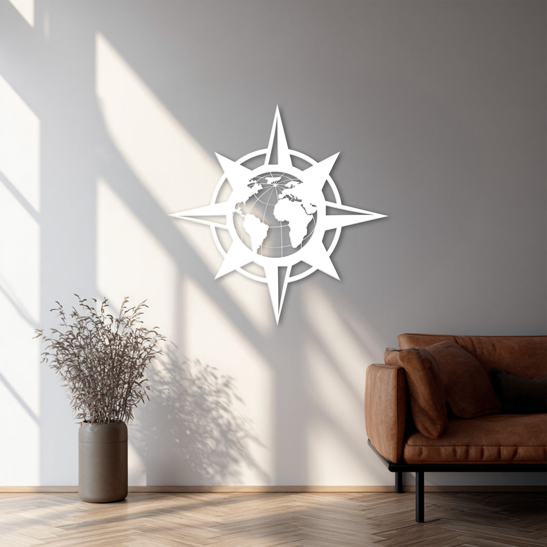 Geometrisches Mandala-Muster – Rund Metall Wandbilder