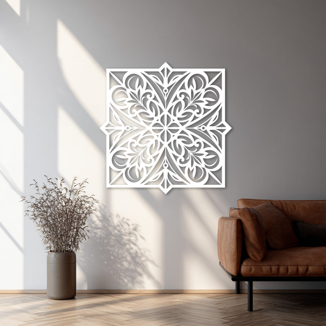 Baroque Blossom – Ornamental Metal Wall Art