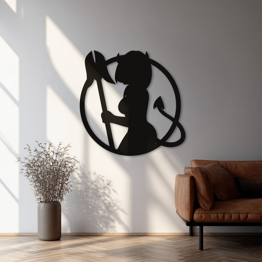 Sensual black metal artwork for modern interiors