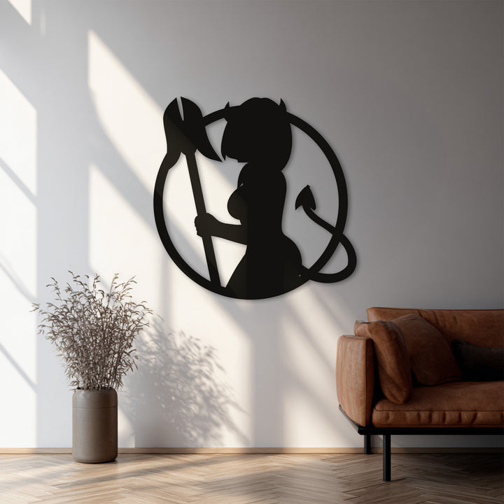 Sensual black metal artwork for modern interiors