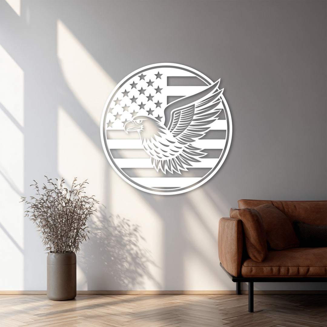 American Eagle Metal Wall Art – Patriotic Home Décor
