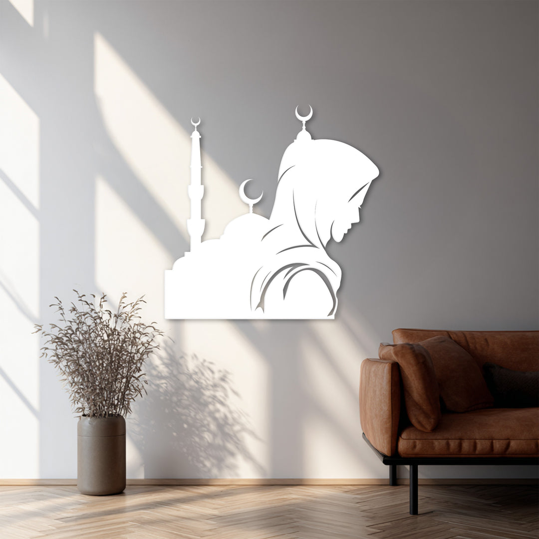 Islamic spiritual silhouette wall decor