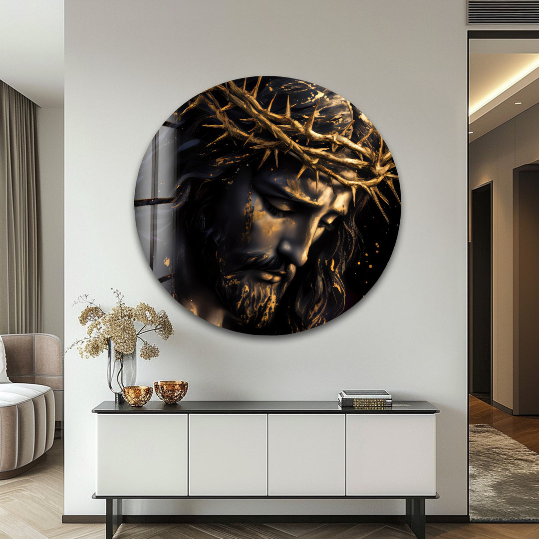 Crown of Sorrows – Religious Glass Wall Art