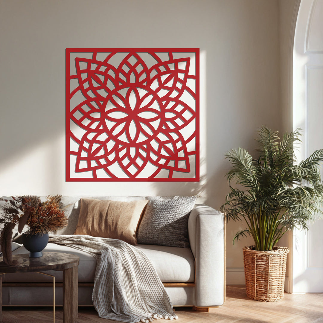 Mondblüte – Mond und Lotusblume Metall Wandbilder