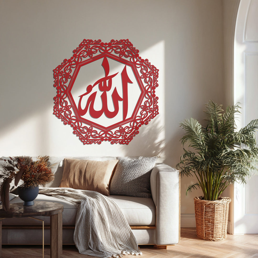 Mondblüte – Mond und Lotusblume Metall Wandbilder