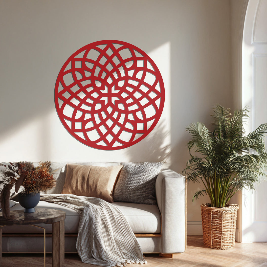 Celtic Harmony Mandala – Round Metal Wall Art