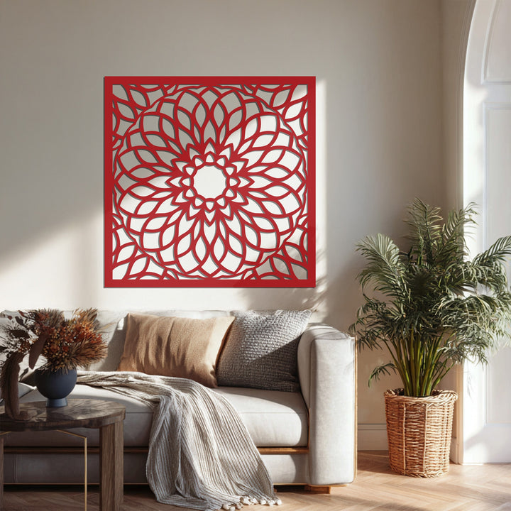 Sacred geometry metal wall art