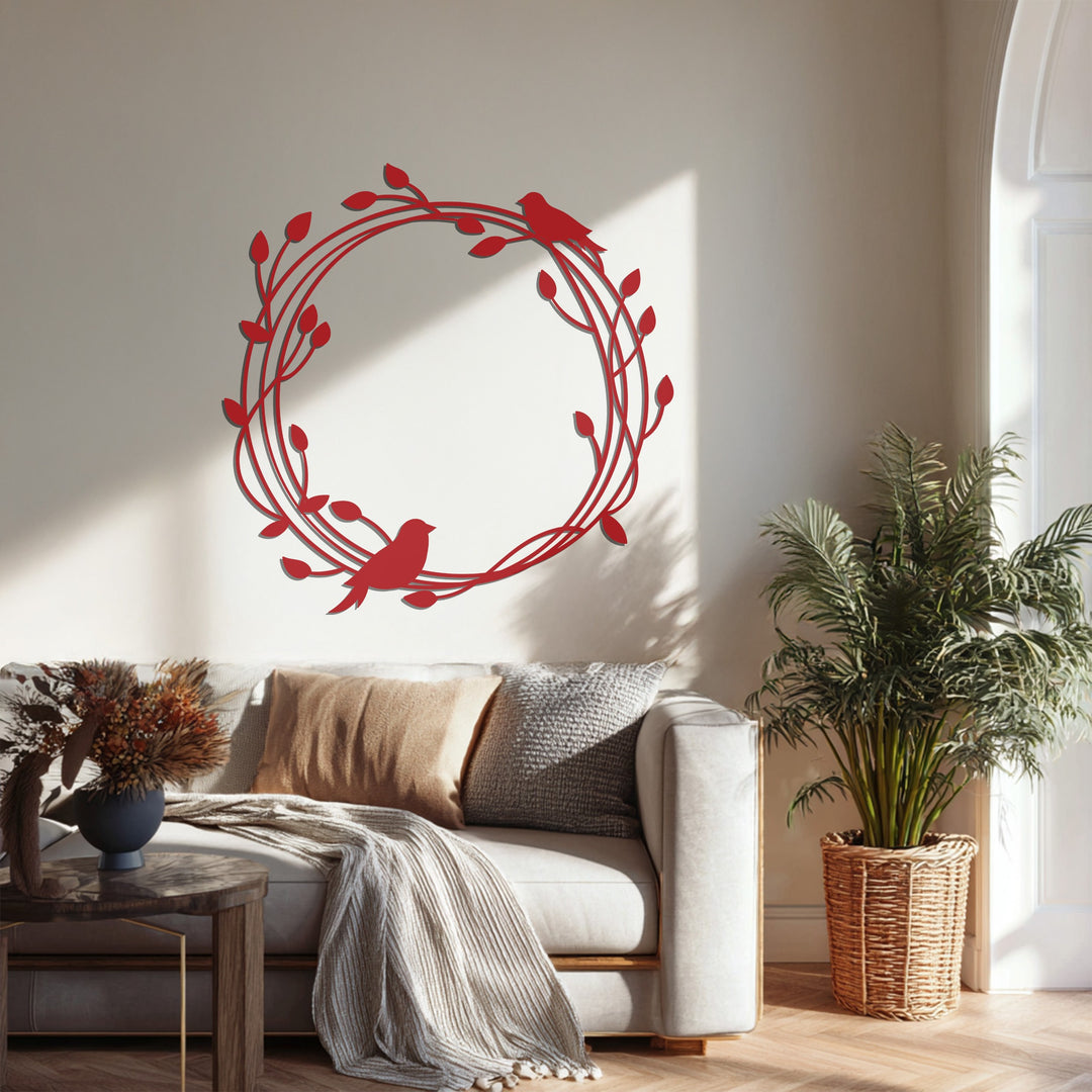 أغصان هامسة - بيرد آند فاين فن جداري معدني