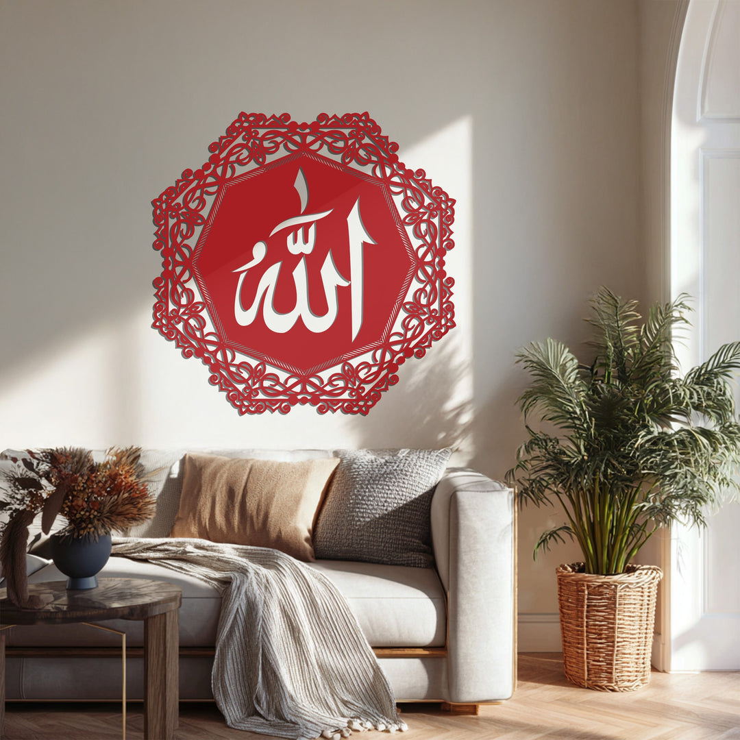 Mondblüte – Mond und Lotusblume Metall Wandbilder