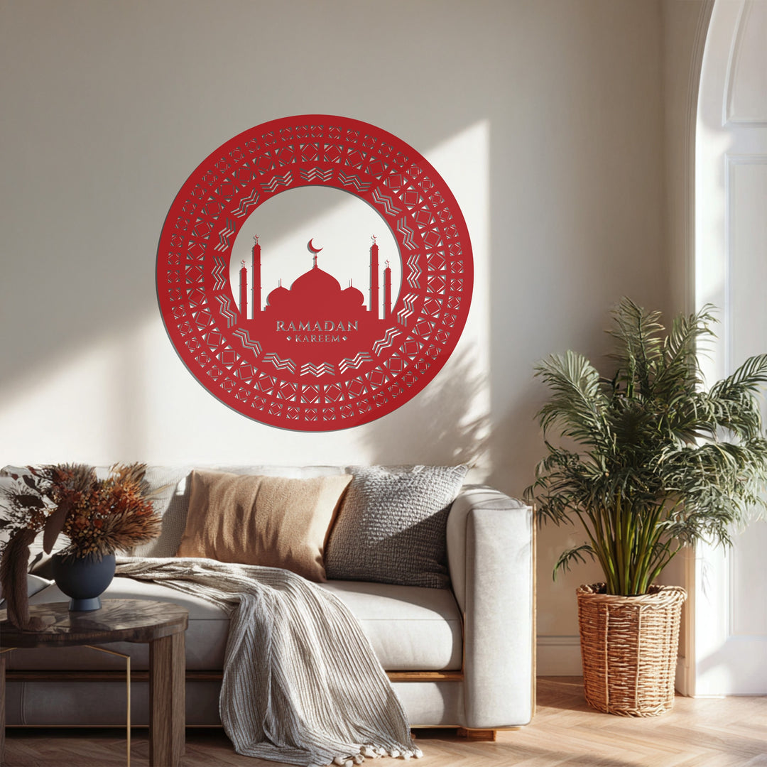 Islamic geometric Ramadan wall art