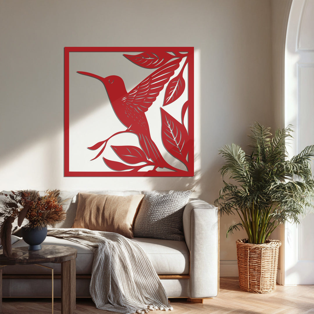 Graceful Hummingbird – Nature Inspired Metal Wall Art