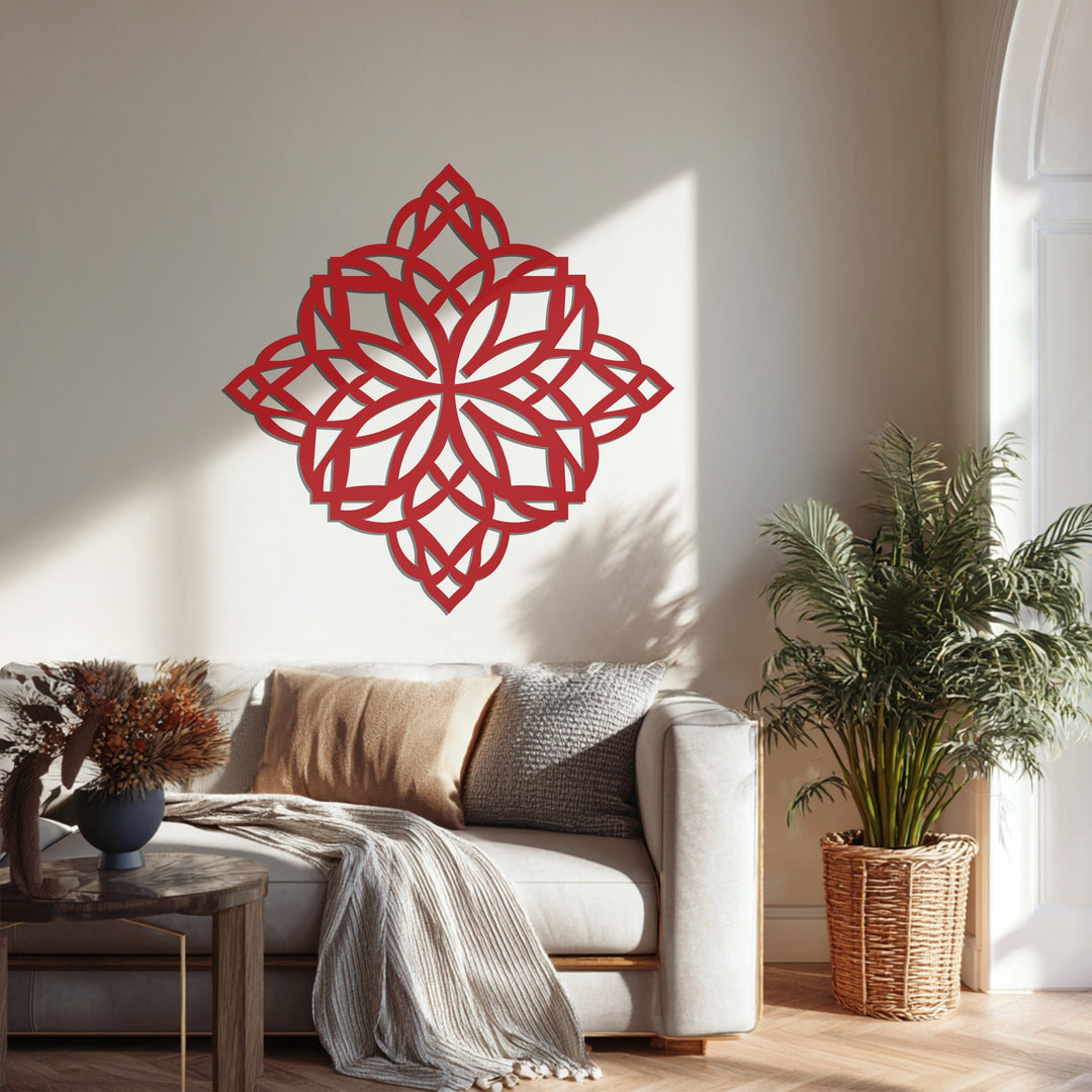 Contemporary metal wall art for living room