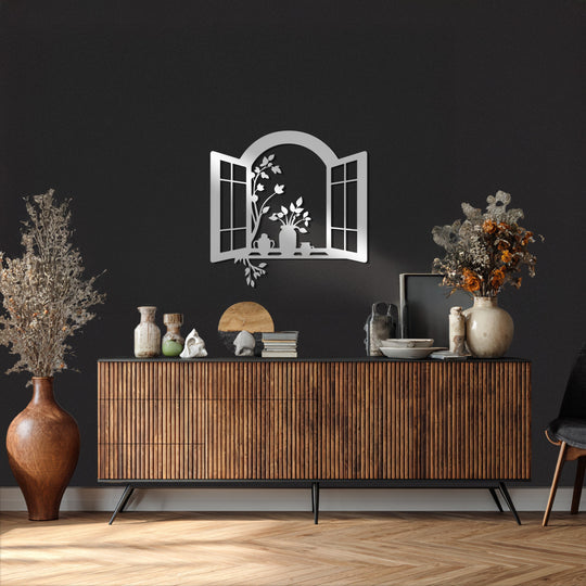 Elegant black metal wall décor for kitchen and dining room