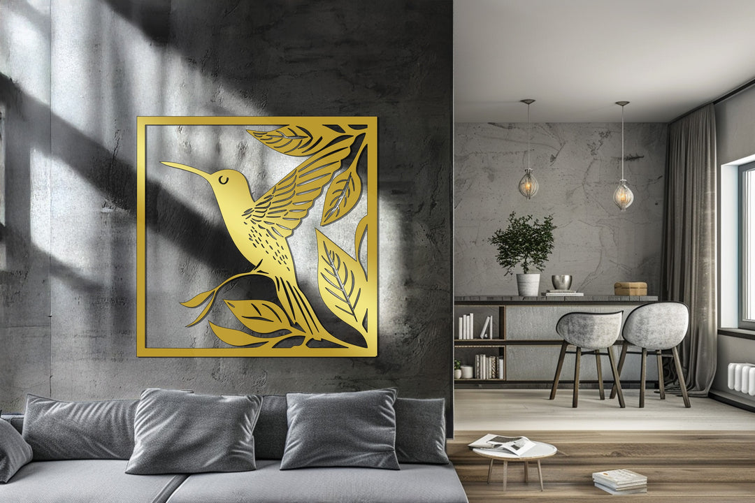 Graceful Hummingbird – Nature Inspired Metal Wall Art