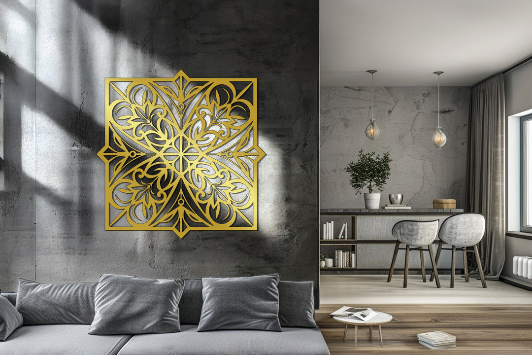 Baroque Blossom – Ornamental Metal Wall Art
