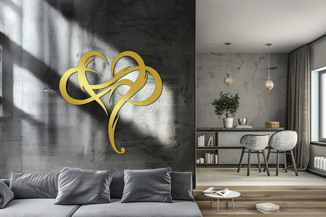 Modern tribal inspired heart design