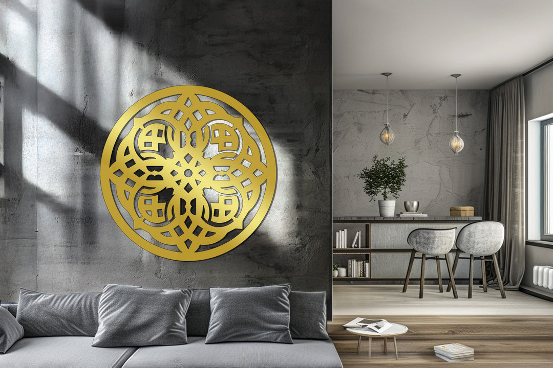 Geometric Mandala – Modern Metal Wall Art