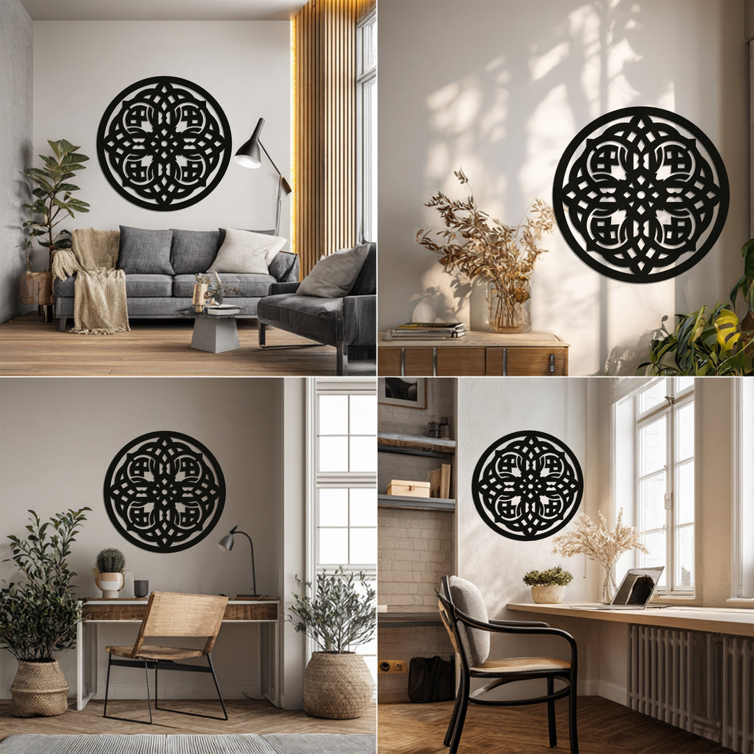 Geometric Mandala – Modern Metal Wall Art