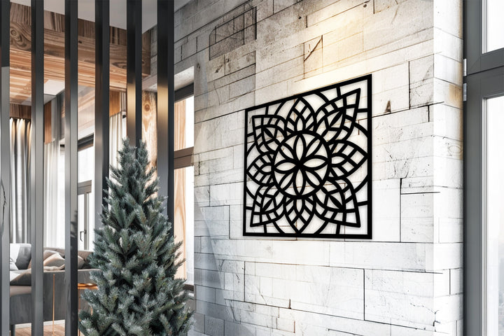 Modern mandala metal wall decoration