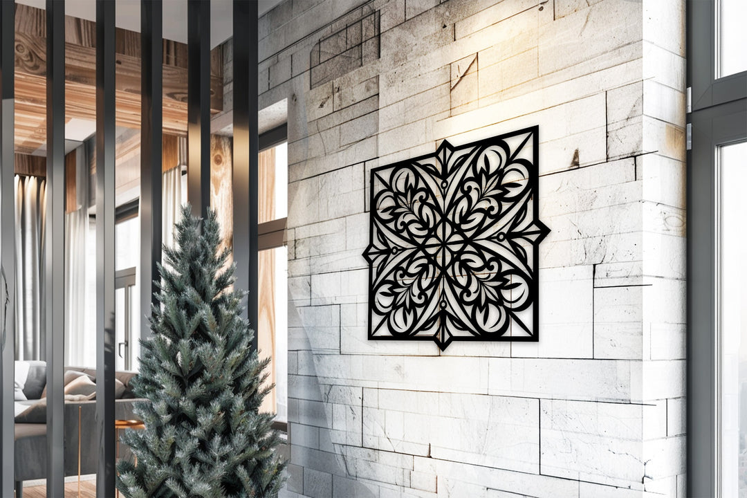 Baroque Blossom – Ornamental Metal Wall Art