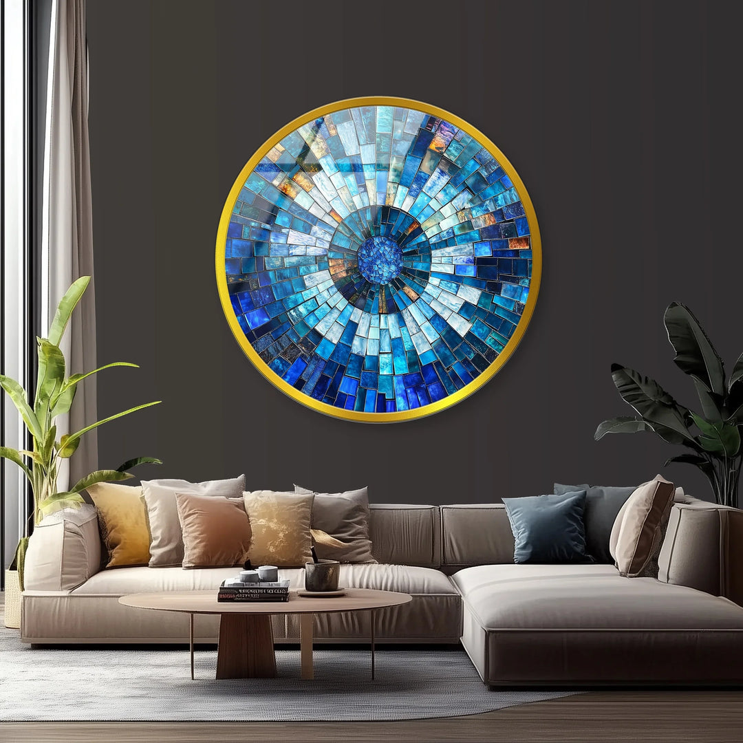 Oceanic Radiance – Round Glass Wall Art - MyPhotoStation