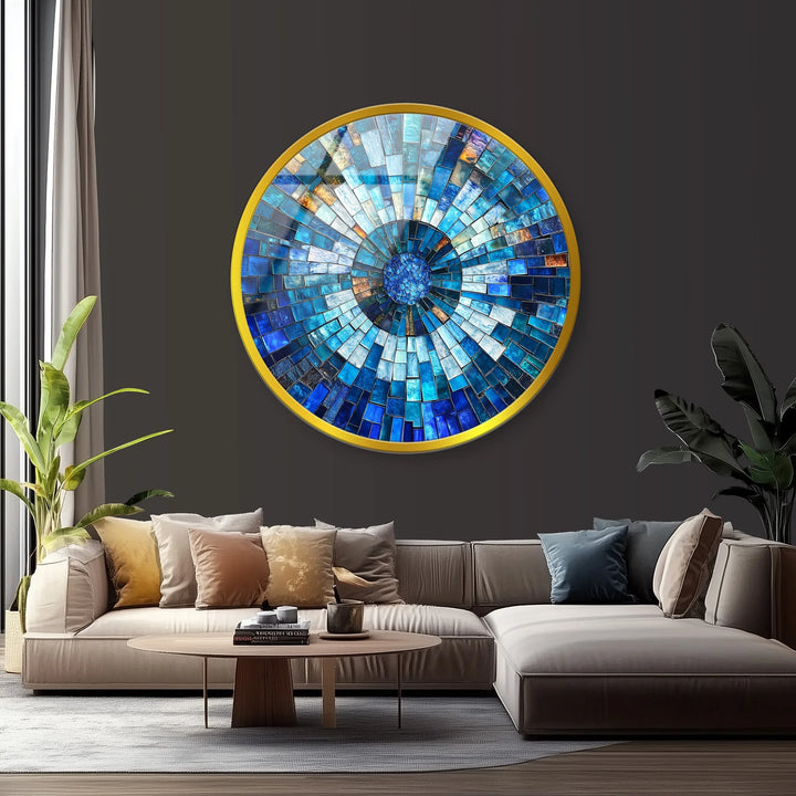 Oceanic Radiance – Round Glass Wall Art - MyPhotoStation