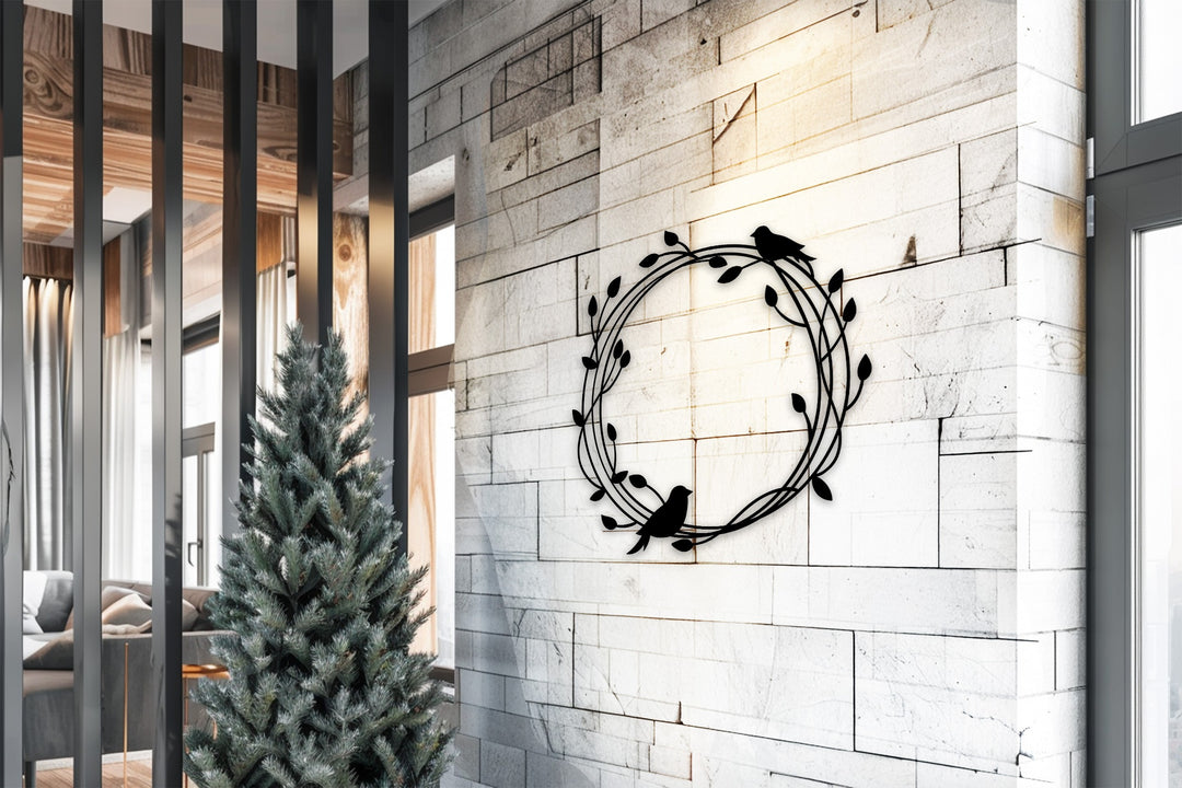 أغصان هامسة - بيرد آند فاين فن جداري معدني