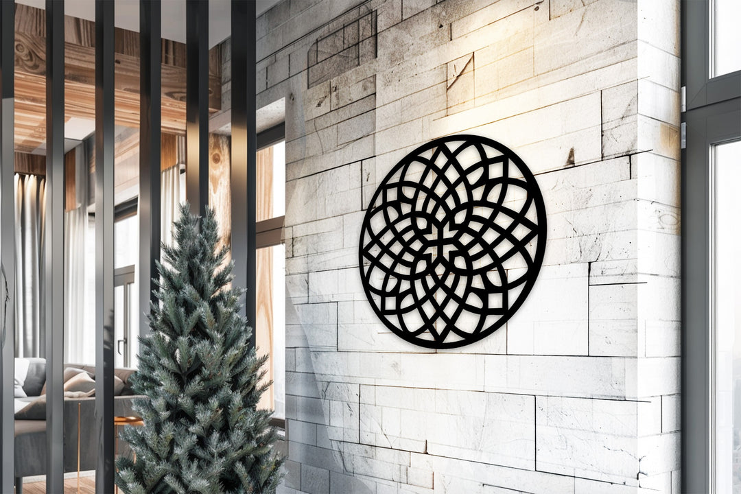 Celtic Harmony Mandala – Round Metal Wall Art