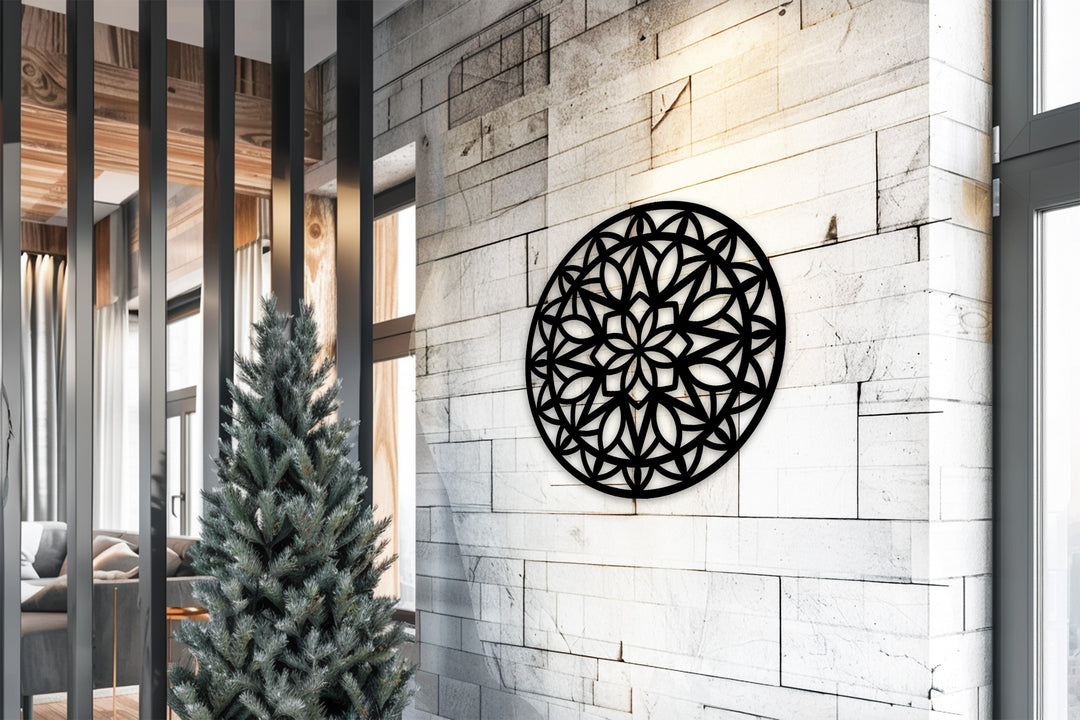 Infinite Bloom – Mandala Metal Wall Art