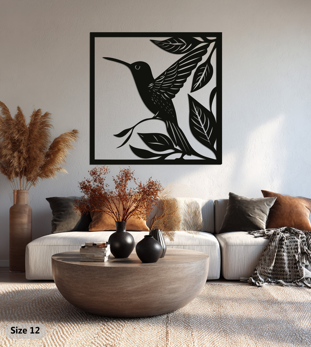 Graceful Hummingbird – Nature Inspired Metal Wall Art
